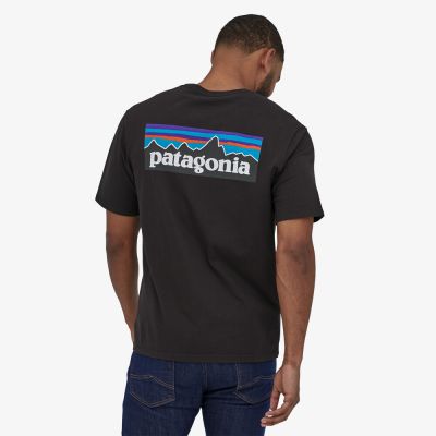 Patagonia Mens P-6 Logo Responsibili-Tee® - Black