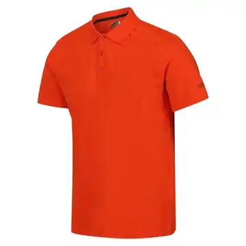 Regatta Mens Sinton Lightweight Polo Shirt | Rusty Orange