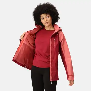 Regatta Womens Calderdale IV Waterproof Jacket | Rumba Red Mineral Red