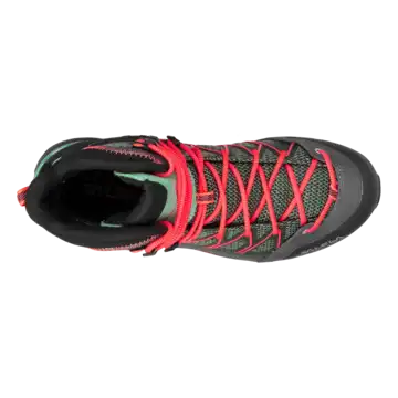Salewa Mountain Trainer Lite Mid Gore-Tex® Womens Shoes - Feld Green/Fluo Coral