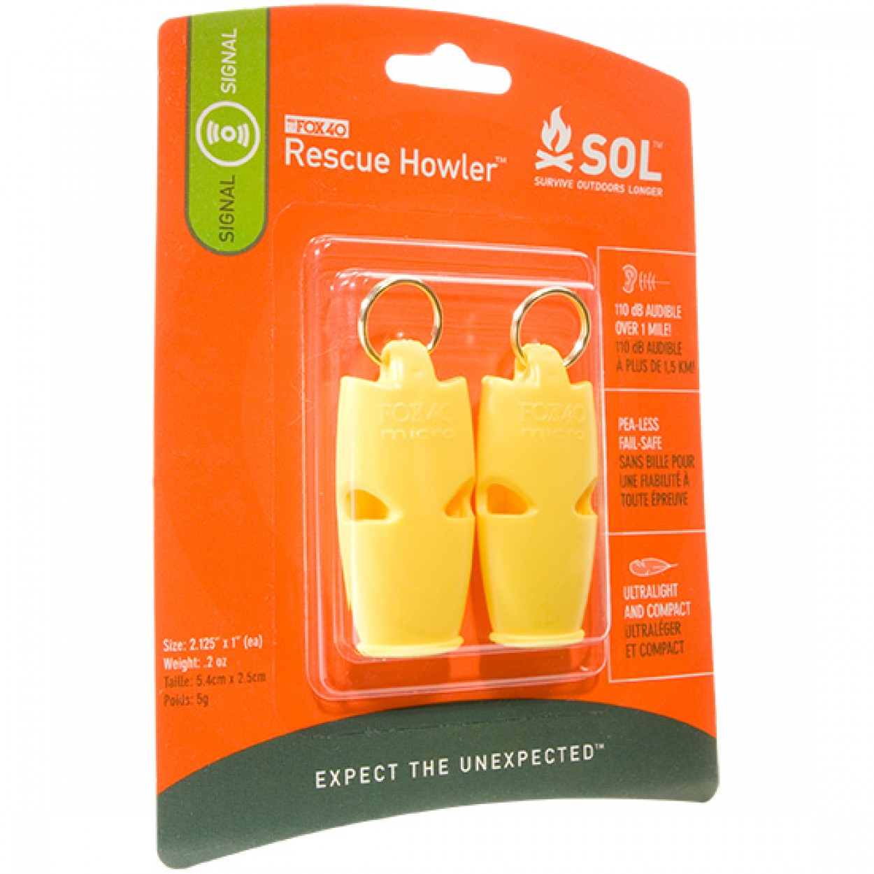 SOL Rescue Howler Whistle