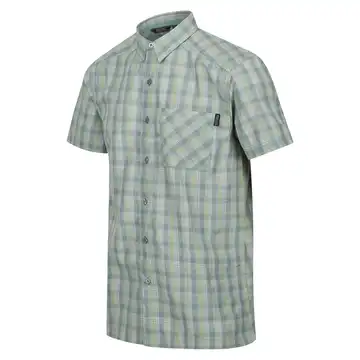 Regatta Mens Kalambo VII Short Sleeved Shirt | Ivy Moss Check