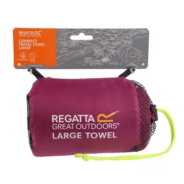 Regatta Compact Large Travel Towel | Dark Cerise