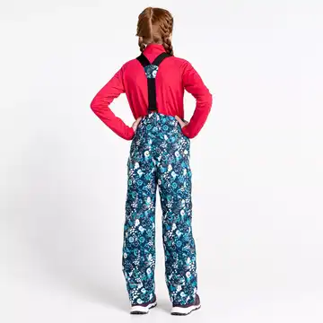 Kids Timeout II Recycled Ski Pants | Blue Floral Print